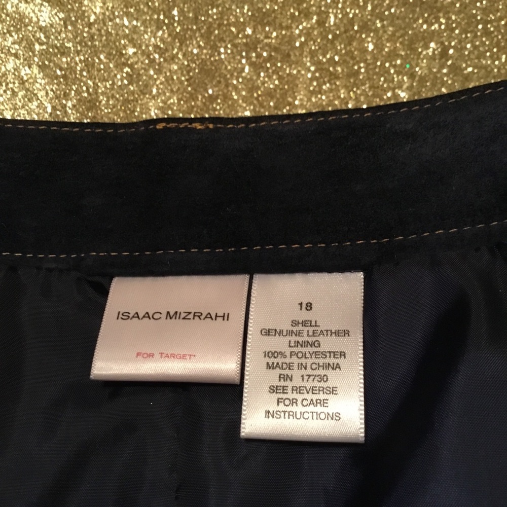 โซ๏ธ๐ต LADIES ISAAC MIZRAHI GENUINE SUEDE SKIRT ๐ตโซ๏ธ - Picture 7 of 9